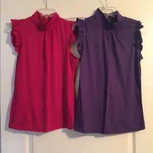 Lot of 2 Derek Heart Sleeveless Shirts
